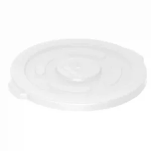 Vogue White Round Container Bin Lid Large