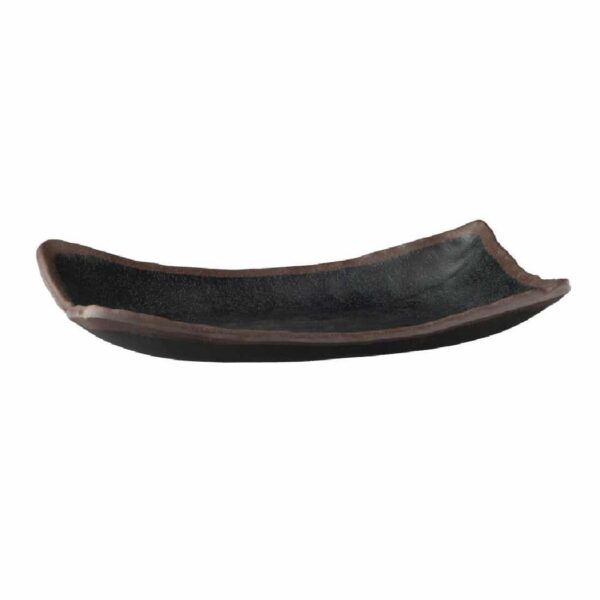 APS Marone Melamine Platter Black 265x 165mm