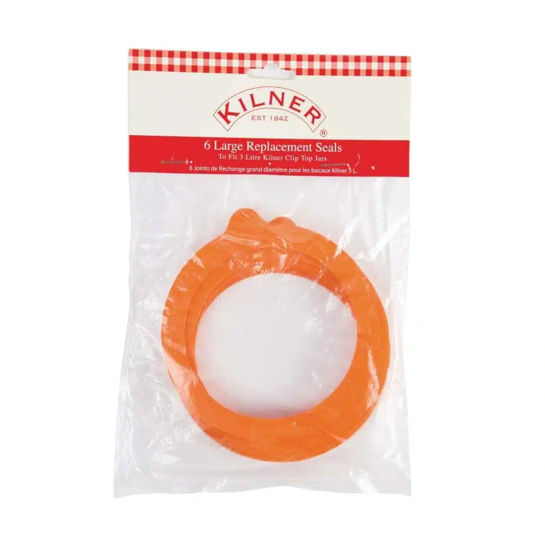 Kilner Spare Rubber Seals for Clip Top Jars 3Ltr