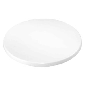 Bolero Pre-drilled Round Table Top White 800mm