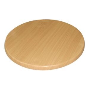 Bolero Pre-drilled Round Table Top Beech Effect 800mm