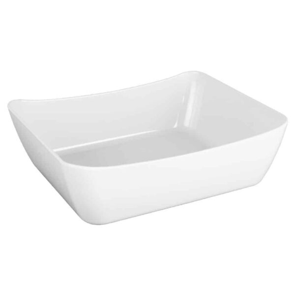 Kristallon Curve Crock 1/2GN White