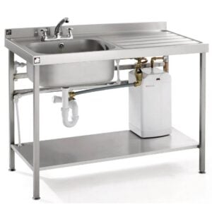 Parry Stainless Steel Fully Assembled Sink Right Hand Drainer 1200mm