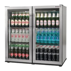 Autonumis Popular Double Hinged Door 3Ft Back Bar Cooler St/St A215182