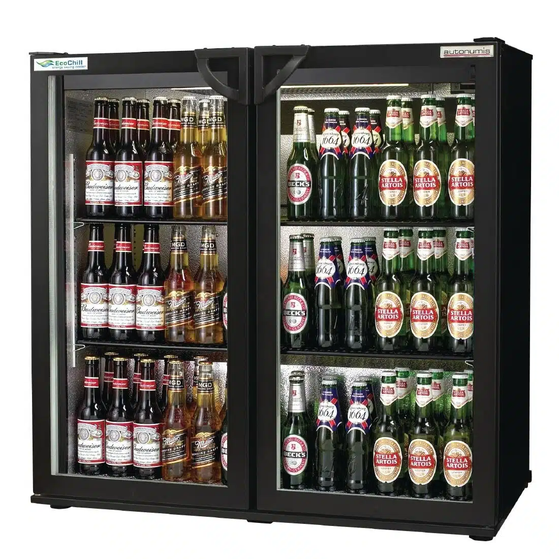 Autonumis EcoChill Double Hinged Door Maxi Back Bar Cooler