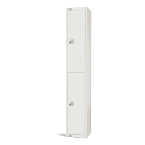 Elite Double Door Electronic Combination Locker White