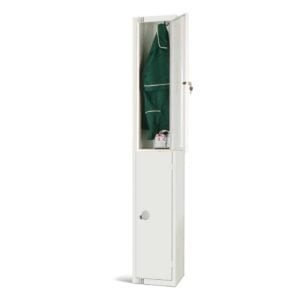 Elite Double Door Padlock Locker White