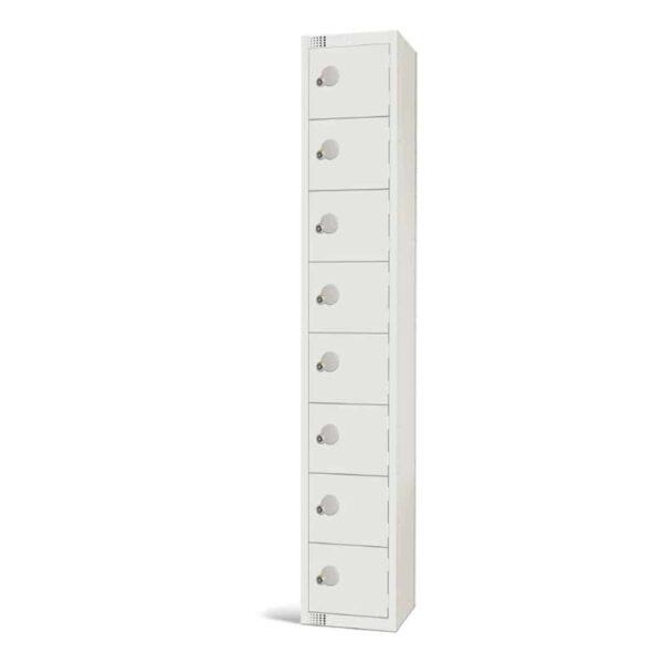 Elite Eight Door Electronic Combination Locker White