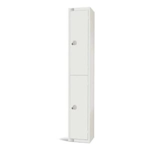 Elite Double Door Manual Combination Locker Locker White
