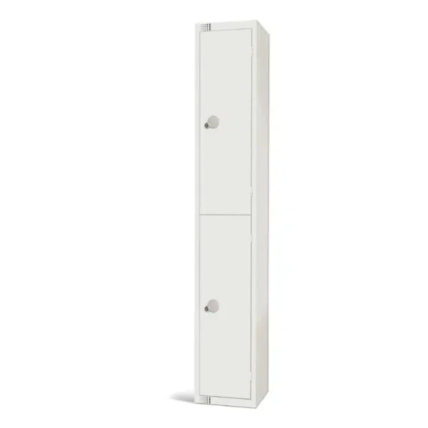 Elite Double Door Electronic Combination Locker White