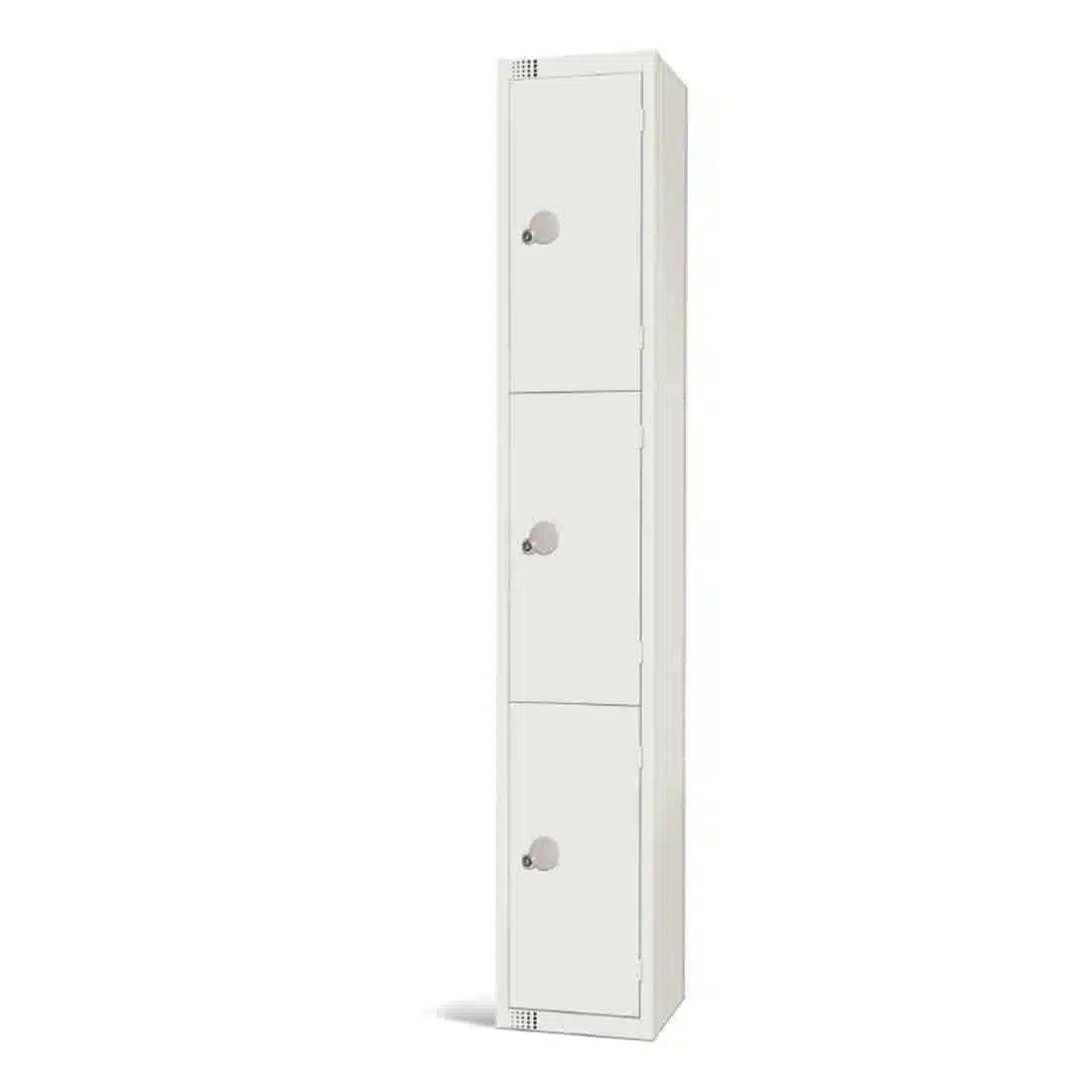 Elite Three Door Manual Combination Locker Locker White