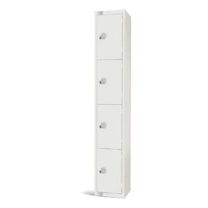Elite Four Door Camlock Locker White