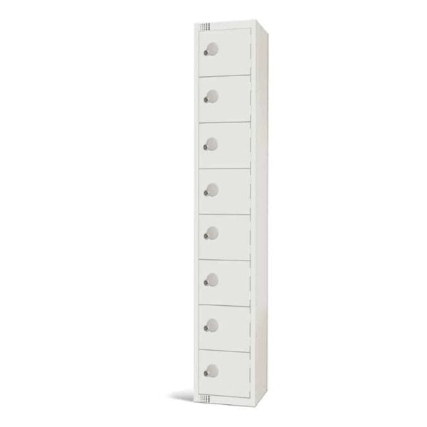 Elite Eight Door Electronic Combination Locker White