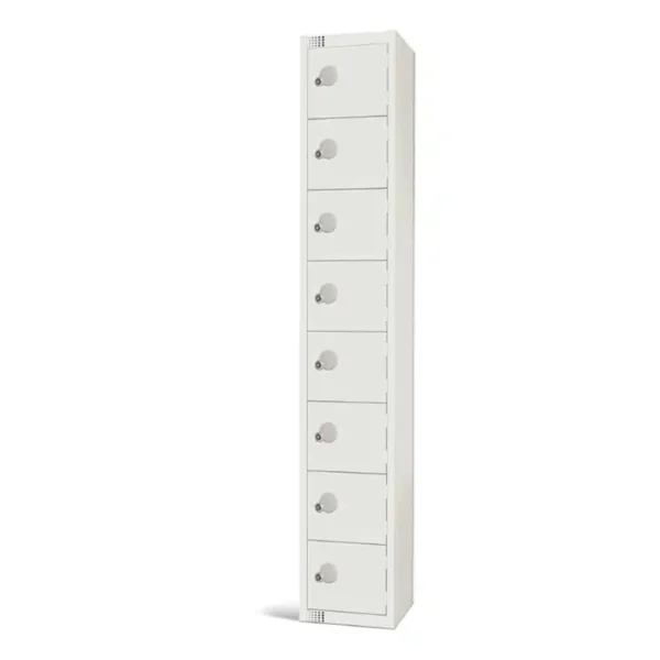 Elite Eight Door Electronic Combination Locker White
