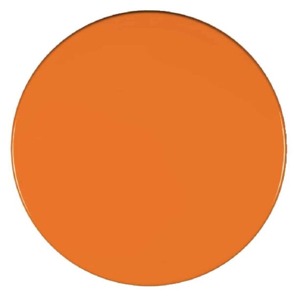 Werzalit Pre-drilled Round Table Top  Orange 700mm