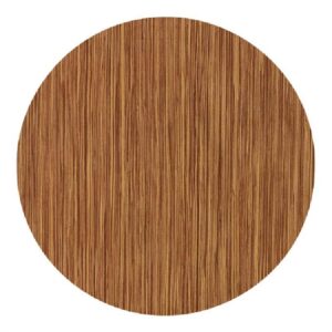Werzalit Pre-drilled Round Table Top  Zebrano 700mm