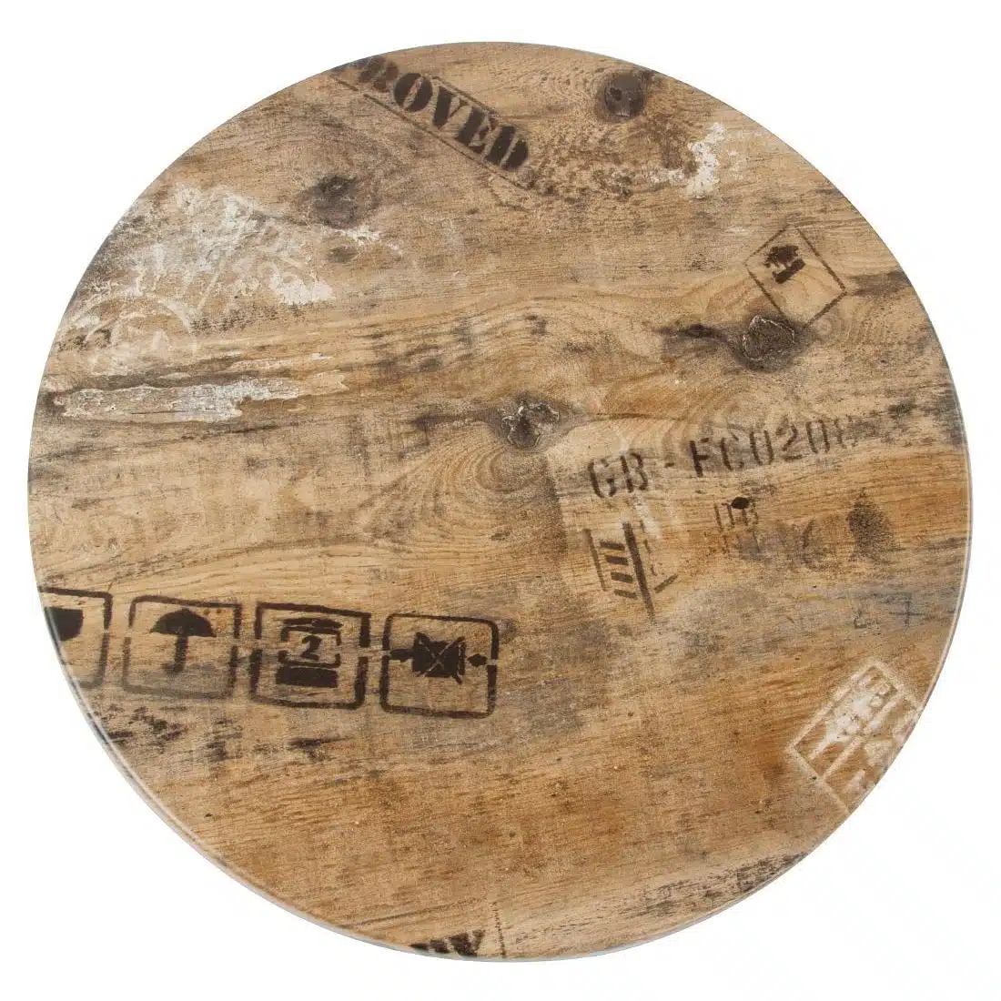 Werzalit Pre-drilled Round Table Top Ex Works 700mm