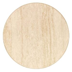Werzalit Pre-drilled Round Table Top  Travertin 700mm