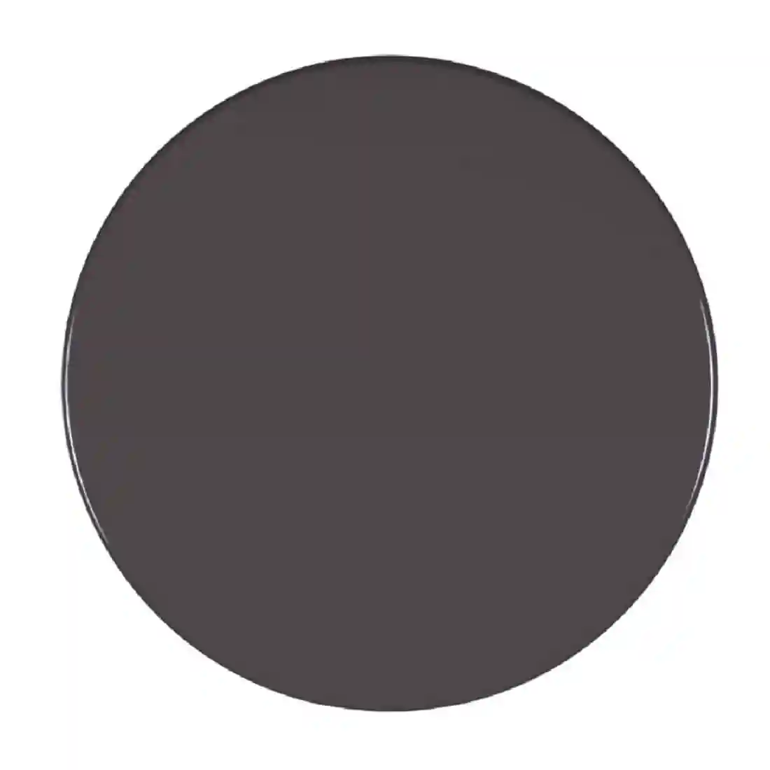 Werzalit Pre-drilled Round Table Top Dark Grey 700mm