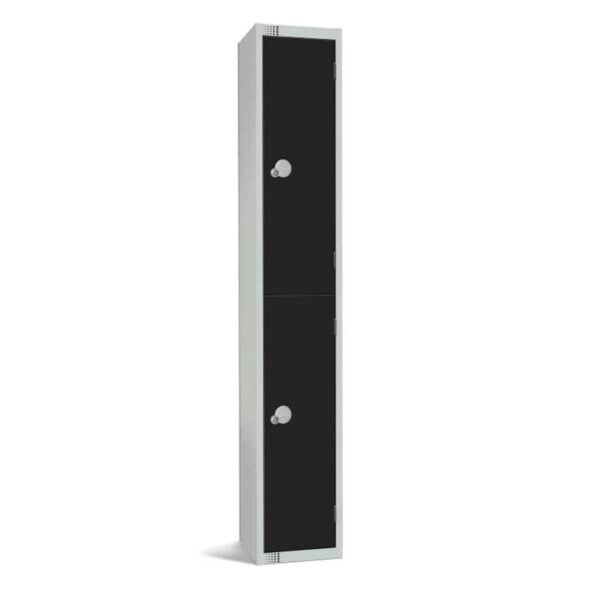 Elite Double Door Camlock Locker Black