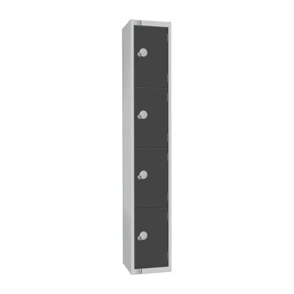 Elite Four Door Coin Return Locker Graphite Grey
