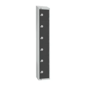 Elite Six Door Manual Combination Locker Locker Graphite Grey