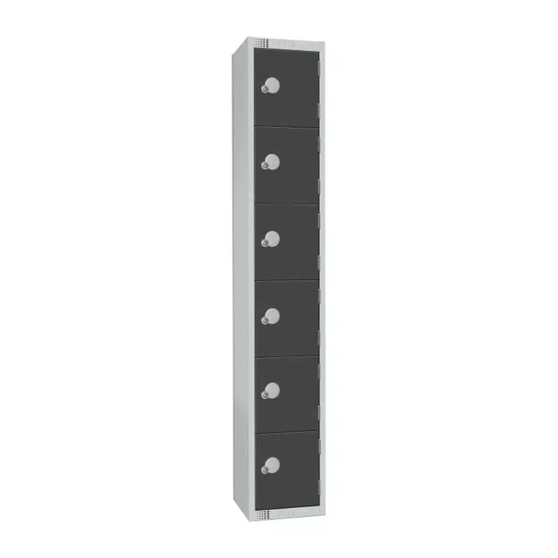 Elite Six Door Padlock Locker Graphite Grey