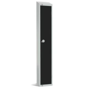 Elite Single Door Electronic Combination Locker with Sloping Top Black