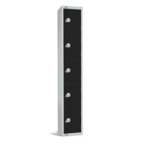 Elite Five Door Electronic Combination Locker Black
