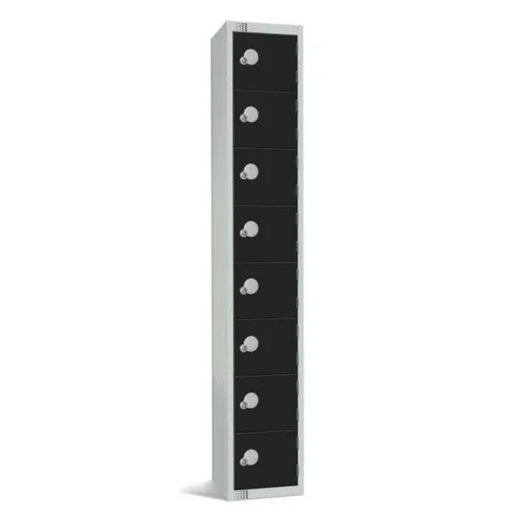 Elite Eight Door Padlock Locker Black