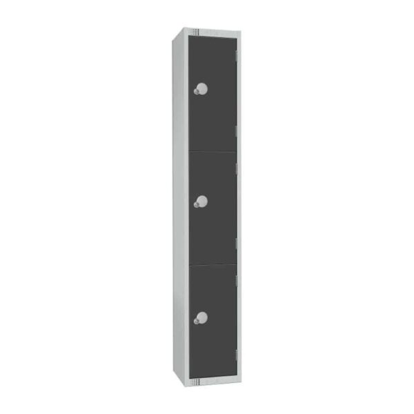 Elite Three Door Manual Combination Locker Locker Graphite Grey
