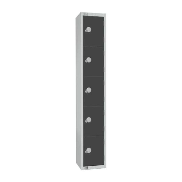 Elite Five Door Manual Combination Locker Locker Graphite Grey
