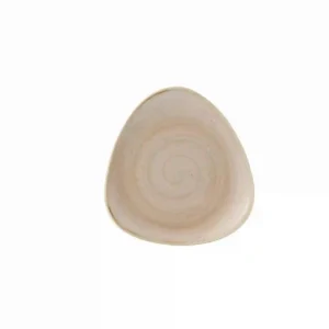 Churchill Stonecast Triangle Plate Nutmeg Cream 192mm