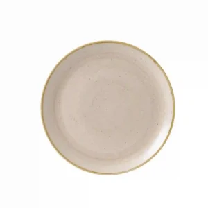 Churchill Stonecast Round Coupe Plate Nutmeg Cream 324mm