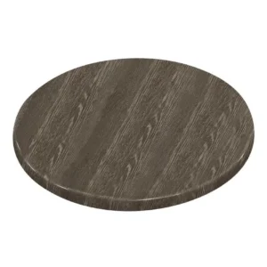 Bolero Pre-drilled Round Table Top Wenge Grain 800mm