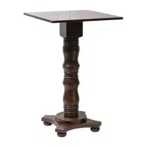 Islington Poseur Square Table Dark Wood