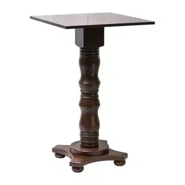 Islington Poseur Square Table Dark Wood