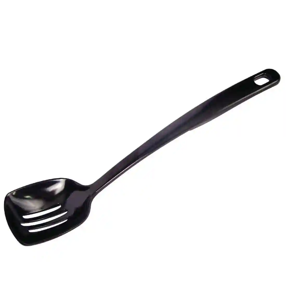 Black Slotted Serving Spoon 12"