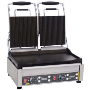 Buffalo Double Contact Grill Ribbed Top