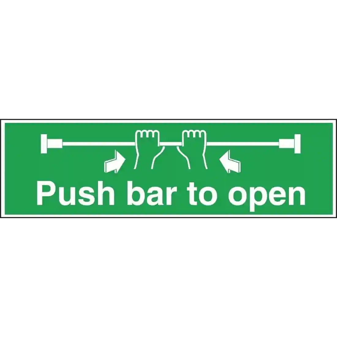 Push Bar To Open Sign