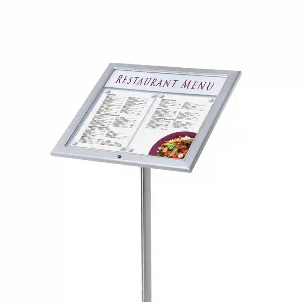 Outdoor Lockable Menu Stand