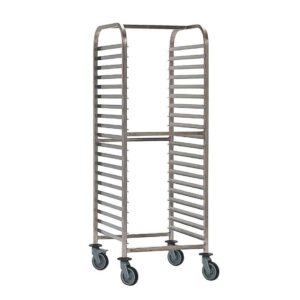 Bourgeat Double Gastronorm Racking Trolley 20 Shelves