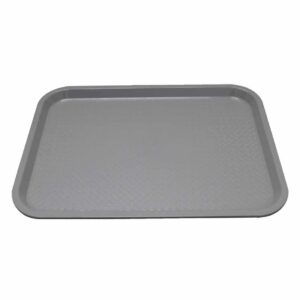 Kristallon Plastic Fast Food Tray Grey Medium