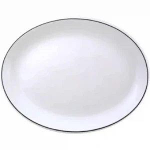 Churchill Black Line Oval Platters 254mm