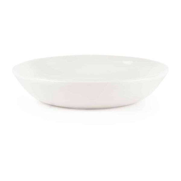 Churchill Plain Whiteware Butter Dish