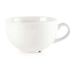 Churchill Plain Whiteware Cappuccino Cups 340ml