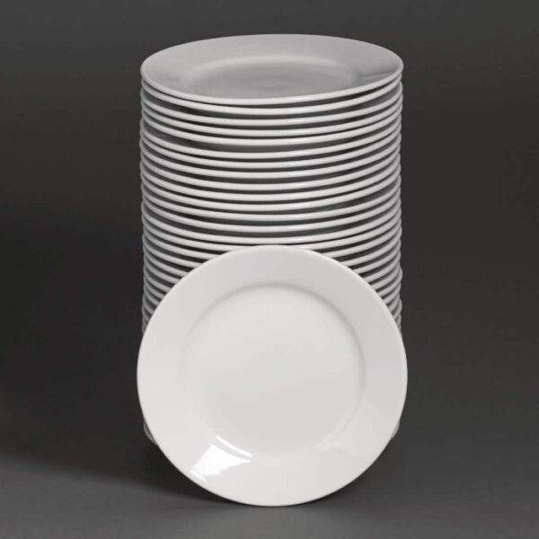 Bulk Buy Pack of 36 Athena Hotelware Wide Rimmed Plates 280mm