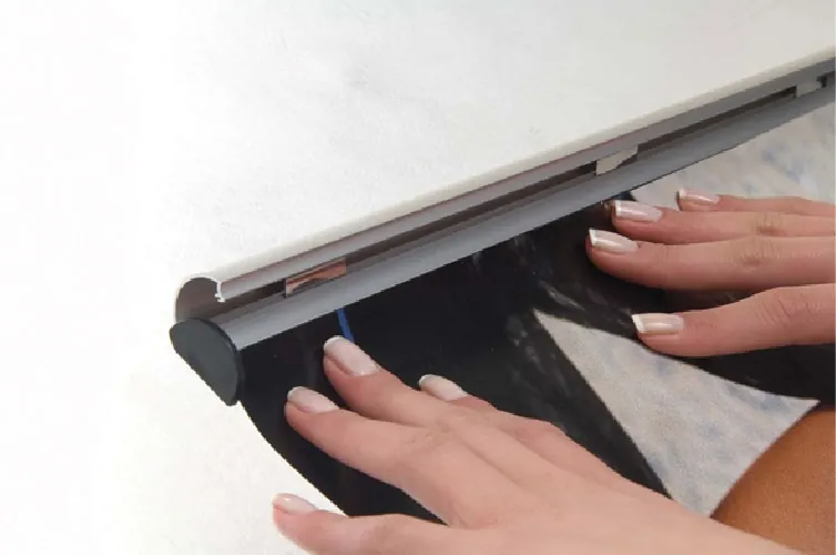 Menu Display Poster Snap Rails