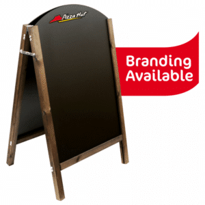 Curved Top Wood Frame Blackboard A Board with Reversible Panels