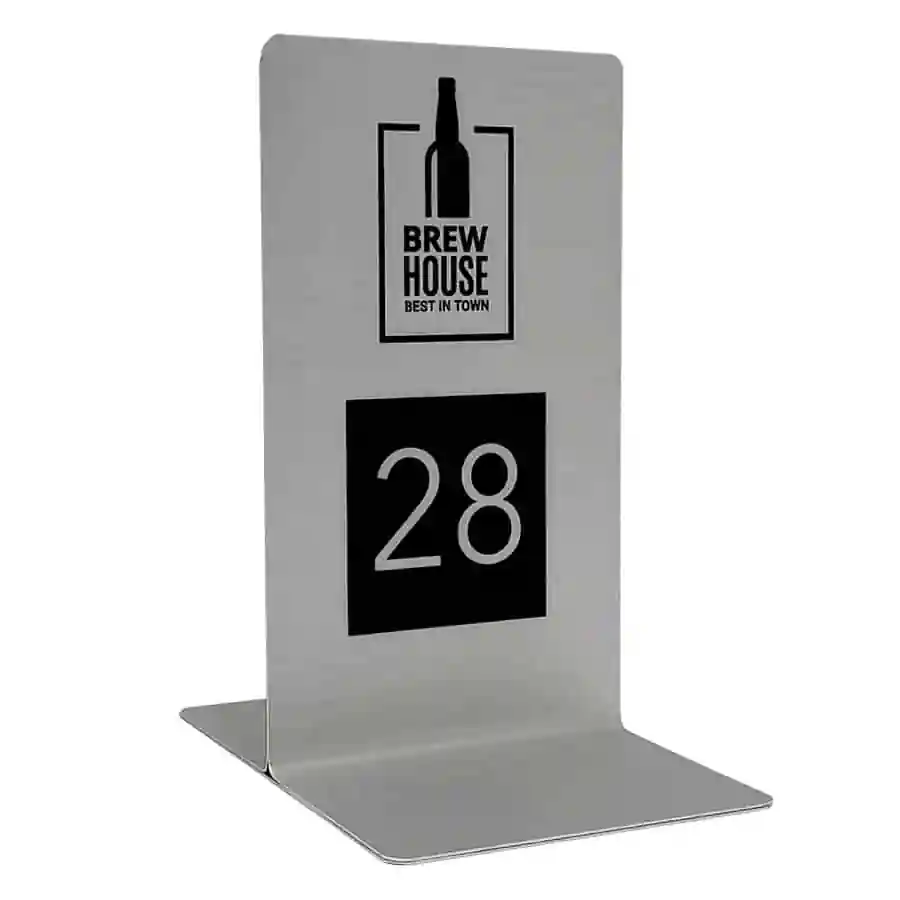 Aluminium Short Table Number - Smart Hospitality Supplies